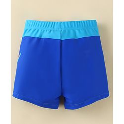 Babyhug Swimming Trunk With Dino Print - Light Blue