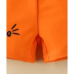 Babyhug Swimming Trunk With Giraffe Print - Orange