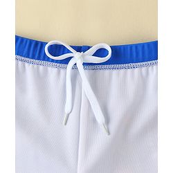 Babyhug Swimming Trunk With Dino Print & Cap - Blue