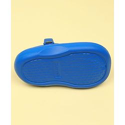 Cute Walk by Babyhug Clogs With Bear & Text Applique - Blue