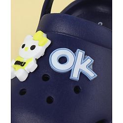 Cute Walk by Babyhug Clogs With Back Strap Closure & Kitty  Applique - Purple