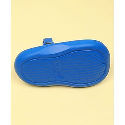 Cute Walk by Babyhug Back Strap Closure Clogs With Space Theme Applique - Blue