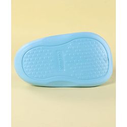 Cute Walk by Babyhug Back Strap Clogs with Donuts & Rainbow Applique - Light Blue