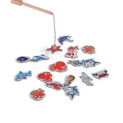 Babyhug Wooden Magnetic Fishing Game Toy - Multicolour | 18 Sea Animals  & 1 Road | Educational And Interactive Activity Toy | BIS Certified
