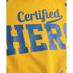 Babyhug 100% Cotton Full Sleeves Sweatshirt With Graphics - Yellow