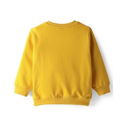 Babyhug 100% Cotton Full Sleeves Sweatshirt With Graphics - Yellow