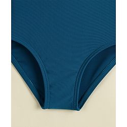 Babyhug Sleeveless V Cut Swimsuit - Blue