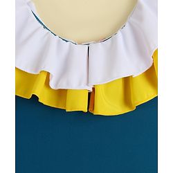 Babyhug Sleeveless V Cut Swimsuit - Blue