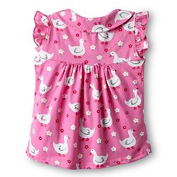 Babyhug 100% Cotton Knit Frill Sleeves Co-ords Front Open Night Suit With Floral Print - Pink