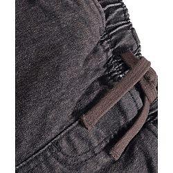 Babyhug Denim Full Length Washed Joggers With Stretch Cut & Sew With Cargo Pockets - Black