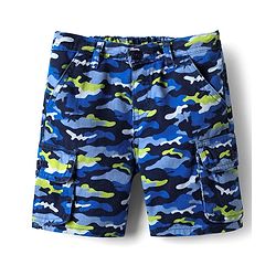 Babyhug Twill Cotton Above Knee Length Bermuda with Camouflage - Blue