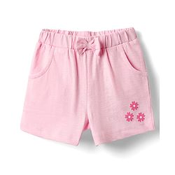 Babyhug Single Jersey Knit Sleeveless Top & Short Set With Floral Print - Pink