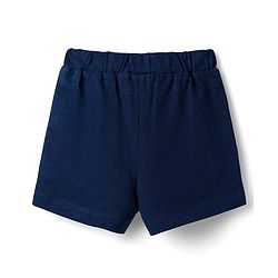 Babyhug Single Jersey Knit Sleeveless Top & Shorts Set With Floral Print - Navy Blue