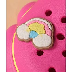 Cute Walk by Babyhug Back Strap Closure Clogs With Unicorn & Rainbow Applique - Pink