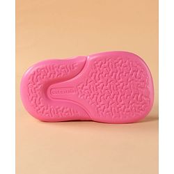 Cute Walk by Babyhug Clogs with Back Strap & Floral Applique - Pink