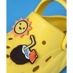 Cute Walk by Babyhug Clogs With Back Strap Closure & Sun Applique - Yellow