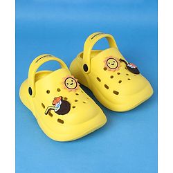 Cute Walk by Babyhug Clogs With Back Strap Closure & Sun Applique - Yellow