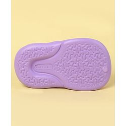 Cute Walk by Babyhug Clogs With Back Strap Closure & Teddy Applique - Purple