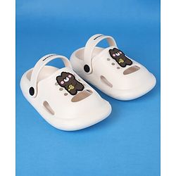 Cute Walk by Babyhug Clogs with Back Strap & Applique - White