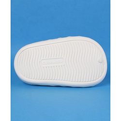 Cute Walk by Babyhug Clogs with Back Strap & Applique - White