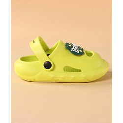 Cute Walk by Babyhug Clogs with Back Strap & Applique - Light Green