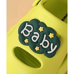 Cute Walk by Babyhug Clogs with Back Strap & Applique - Light Green