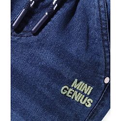 Babyhug Denim Full Length Washed Jeans With Stretch - Blue