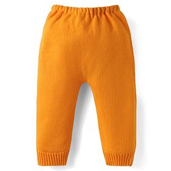 Babyhug Knitted Full Sleeves Solid Color Sweater Set with Cable Knit Design - Red