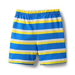 Babyhug Cotton Knit Half Sleeves Shorts Night Suit With Animal Print - Yellow & Blue