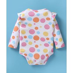 Babyhug Disney Interlock Knit Full Sleeves Onesies With Aristocats Marie Graphics Pack Of 3 - Pink White & Purple