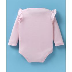 Babyhug Disney Interlock Knit Full Sleeves Onesies With Aristocats Marie Graphics Pack Of 3 - Pink White & Purple