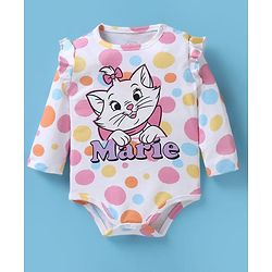 Babyhug Disney Interlock Knit Full Sleeves Onesies With Aristocats Marie Graphics Pack Of 3 - Pink White & Purple