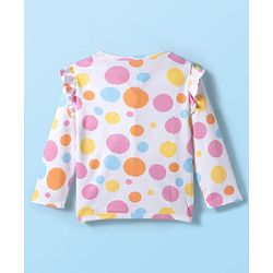Babyhug Disney Interlock Knit Full Sleeves Jhablas With Aristocats Marie Print Pack Of 3 - Pink Purple & White