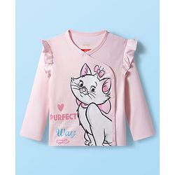 Babyhug Disney Interlock Knit Full Sleeves Jhablas With Aristocats Marie Print Pack Of 3 - Pink Purple & White