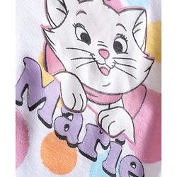 Babyhug Disney Interlock Knit Full Sleeves Jhablas With Aristocats Marie Print Pack Of 3 - Pink Purple & White