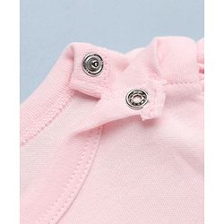 Babyhug Disney Interlock Knit Full Sleeves Romper With Aristocats Marie Graphic - Pink