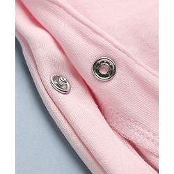 Babyhug Disney Interlock Knit Full Sleeves Romper With Aristocats Marie Graphic - Pink