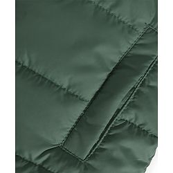 Babyhug Woven Sleeveless Solid Color Padded Hooded Jacket - Olive Green