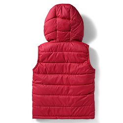 Babyhug Woven Sleeveless Solid Color Padded Hooded Jacket - Olive Green