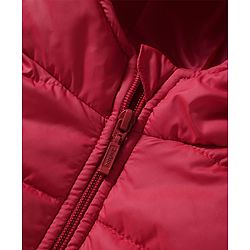 Babyhug Woven Sleeveless Solid Color Padded Hooded Jacket - Olive Green