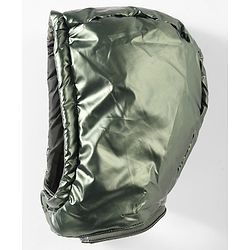 Babyhug Woven Full Sleeves Padded Jacket With Detachable Hood & Front Pockets - Green
