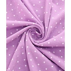 Babyhug Cotton Terry Knit Hooded Towel with Dotted Design & Deer Print L 76 x B 76 cm - Purple
