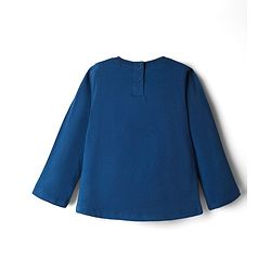 Babyhug Disney Single Jersey Knit Full Sleeves Night Suit with Minnie Mouse Graphics - Navy Blue