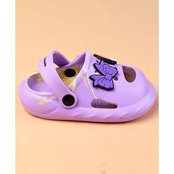 Cute Walk by Babyhug Clogs With Butterfly Applique - Purple