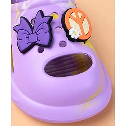 Cute Walk by Babyhug Clogs With Butterfly Applique - Purple