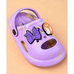 Cute Walk by Babyhug Clogs With Butterfly Applique - Purple