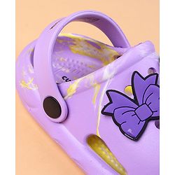 Cute Walk by Babyhug Clogs With Butterfly Applique - Purple