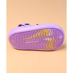 Cute Walk by Babyhug Clogs With Butterfly Applique - Purple