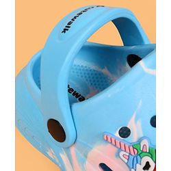 Cute Walk by Babyhug Clogs with Back Strap & Applique - Light Blue