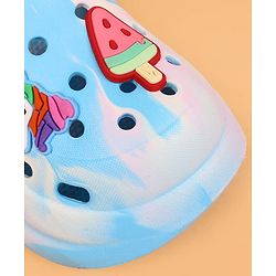 Cute Walk by Babyhug Clogs with Back Strap & Applique - Light Blue